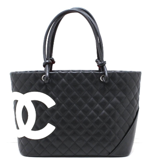 CHANEL シャネル カンボンライン コピー CH-BAG016 ラージトート シープスキンクロ シロ